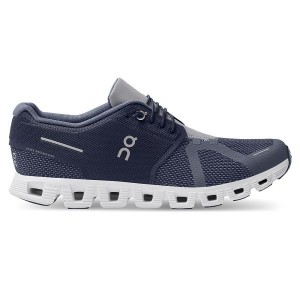 Men's On Running Cloud 5 Combo Sneakers Navy | 8246105_MY