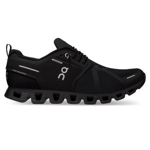 Men's On Running Cloud 5 Waterproof Sneakers Black | 8314950_MY