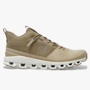 Men's On Running Cloud Hi Sneakers Brown | 8603719_MY