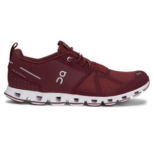 Men's On Running Cloud Terry Sneakers Burgundy | 8013572_MY