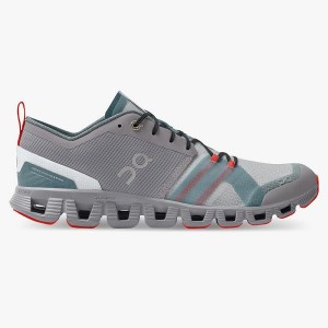Men's On Running Cloud X Shift Sneakers Grey / Red | 8716509_MY