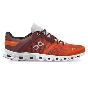 Men's On Running Cloudflow 2 Road Running Shoes Orange / Chocolate | 3407815_MY