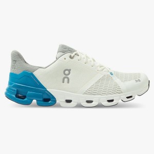 Men's On Running Cloudflyer 3 Road Running Shoes White / Blue | 2659018_MY