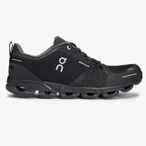 Men's On Running Cloudflyer Waterproof 1 Road Running Shoes Black | 3018795_MY