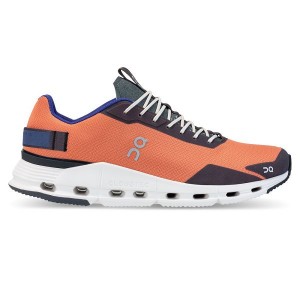 Men's On Running Cloudnova Form Sneakers Orange / Blue | 4713082_MY