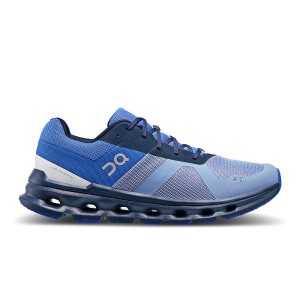 Men's On Running Cloudrunner Road Running Shoes Blue | 8145679_MY