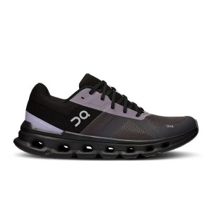 Men's On Running Cloudrunner Road Running Shoes Purple / Black | 1659280_MY
