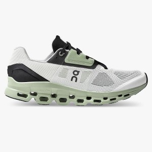 Men's On Running Cloudstratus 2 Road Running Shoes White / Black | 417832_MY