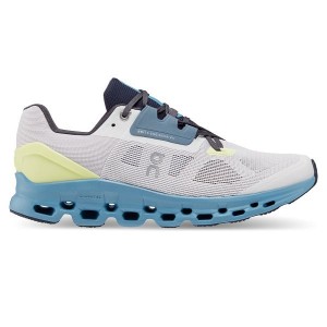 Men's On Running Cloudstratus Road Running Shoes White | 5261897_MY