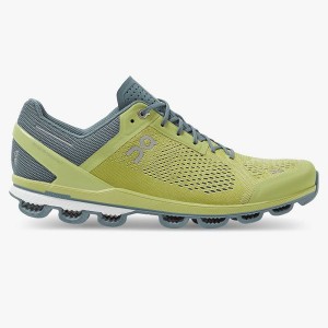 Men's On Running Cloudsurfer 5 Road Running Shoes Yellow / Green | 2856740_MY