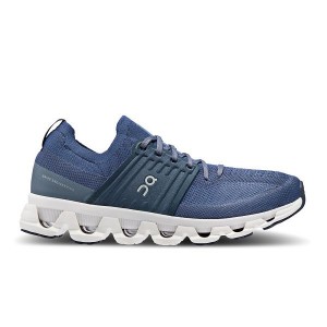 Men's On Running Cloudswift 3 Road Running Shoes Blue / Navy | 4912763_MY