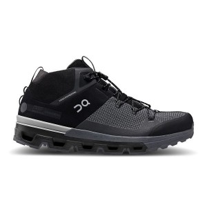 Men's On Running Cloudtrax Hiking Boots Black | 1473598_MY