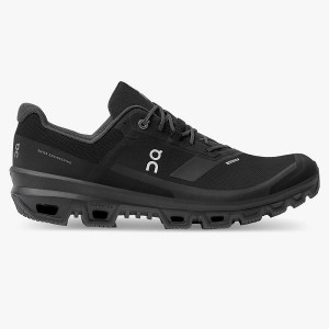 Men's On Running Cloudventure Waterproof 3 Hiking Shoes Black | 4106278_MY