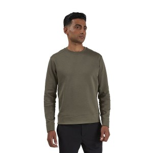 Men's On Running Crew Neck Sweatshirts Olive | 1605824_MY