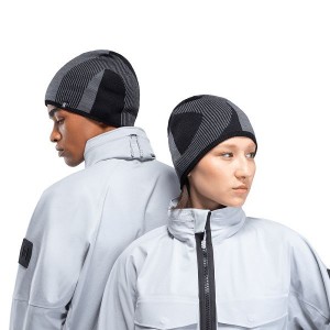 Men's On Running Explorer Merino Beanie Grey / Black | 329875_MY