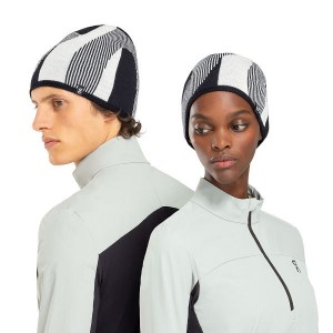 Men's On Running Explorer Merino Beanie White / Black | 7980653_MY