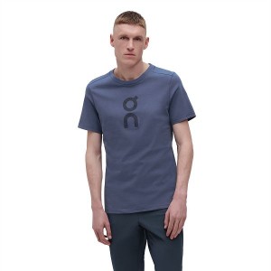 Men's On Running Graphic-T 1 T Shirts Blue | 4310789_MY