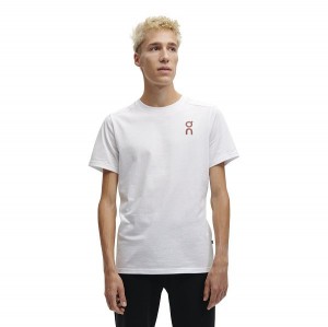 Men's On Running Graphic-T 1 T Shirts White | 9725316_MY