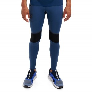 Men's On Running Long 2 Pants Blue / Black | 9586430_MY