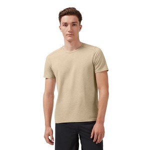 Men's On Running On-T 1 T Shirts Brown | 2087436_MY