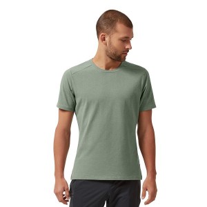 Men's On Running On-T 1 T Shirts Green | 4167023_MY