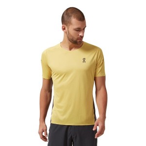 Men's On Running Performance-T 4 T Shirts Mustard | 4251038_MY