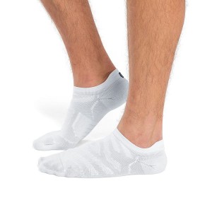 Men's On Running Performance Low Socks White | 8427056_MY