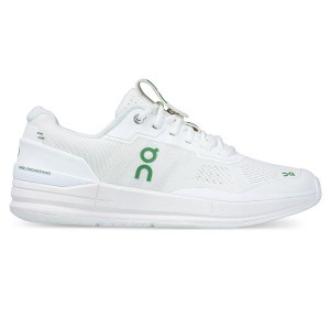 Men's On Running THE ROGER Pro Tennis Shoes White / Green | 7206345_MY