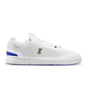 Men's On Running THE ROGER Spin Sneakers White / Indigo | 2516907_MY