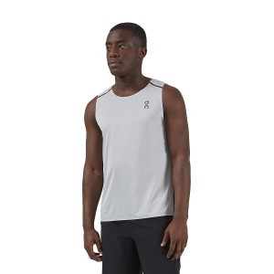 Men's On Running Tank-T Tanks Grey / Black | 6935084_MY