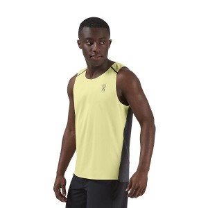 Men's On Running Tank-T Tanks Light Green / Black | 2704139_MY