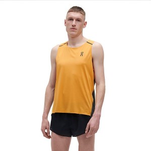 Men's On Running Tank-T Tanks Mango / Black | 2309581_MY