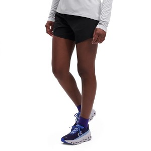 Women's On Running 5" Running Shorts Black | 865217_MY