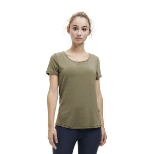 Women's On Running Active-T Breathe T Shirts Olive | 7015934_MY