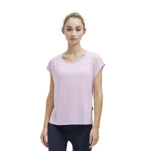 Women's On Running Active-T Flow T Shirts Pink | 4725106_MY