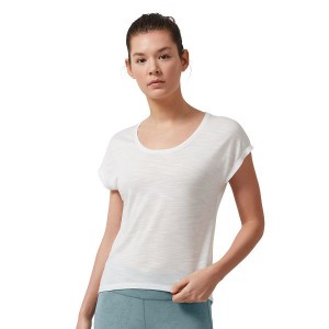 Women's On Running Active-T Flow T Shirts White | 3567410_MY