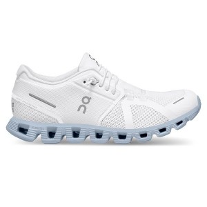 Women's On Running Cloud 5 Sneakers White / Blue | 5230681_MY