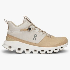 Women's On Running Cloud Hi Sneakers Beige / Brown | 3826419_MY