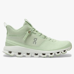 Women's On Running Cloud Hi Sneakers Green | 1538496_MY