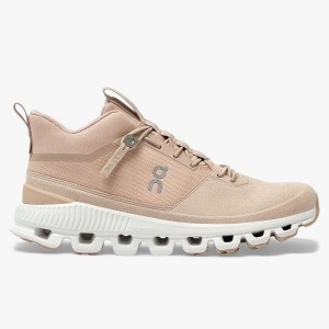 Women's On Running Cloud Hi Sneakers Rose | 5842139_MY