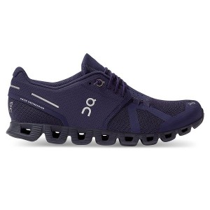 Women's On Running Cloud Monochrome Sneakers Navy | 6153294_MY