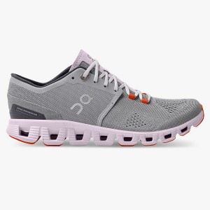 Women's On Running Cloud X 2 Road Running Shoes Grey | 7053612_MY
