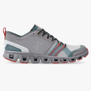Women's On Running Cloud X Shift Sneakers Grey / Red | 4157098_MY