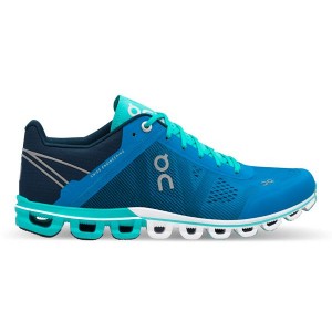 Women's On Running Cloudflow 1 Road Running Shoes Blue / Turquoise | 9071485_MY