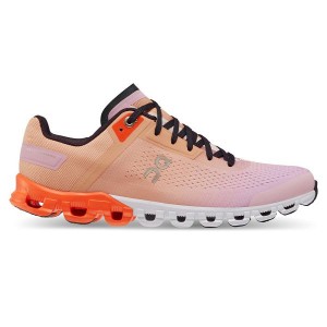 Women's On Running Cloudflow Road Running Shoes Rose | 8917203_MY