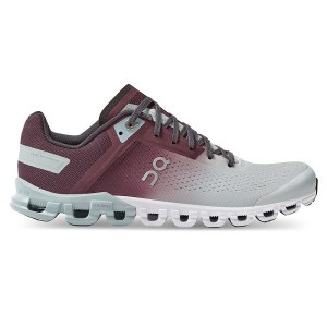 Women's On Running Cloudflow Road Running Shoes Burgundy | 9465278_MY