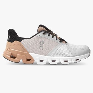 Women's On Running Cloudflyer 3 Road Running Shoes Grey / Brown / Rose | 8179532_MY