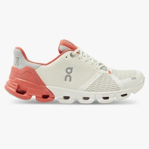 Women's On Running Cloudflyer 3 Road Running Shoes White / Coral | 6250194_MY