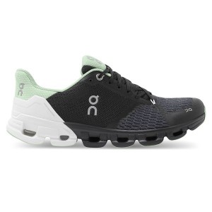 Women's On Running Cloudflyer 3 Road Running Shoes Black / White | 9140763_MY