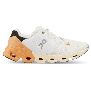 Women's On Running Cloudflyer 4 Road Running Shoes White / Copper | 6075943_MY
